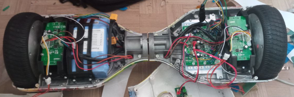 Трёхплатный гироскутер